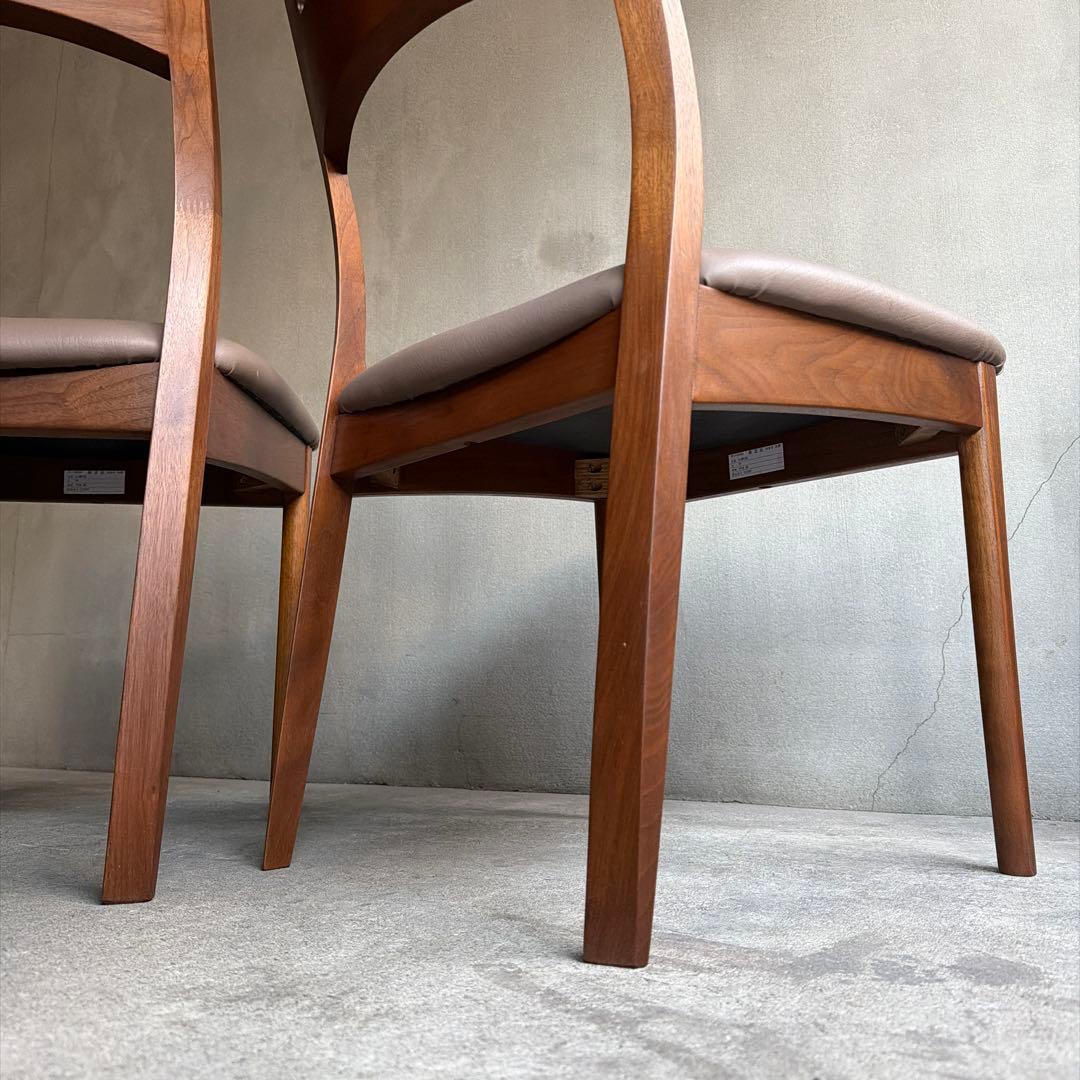 美品　飛騨家具　白川木工　HALS ダイニングチェア　2脚