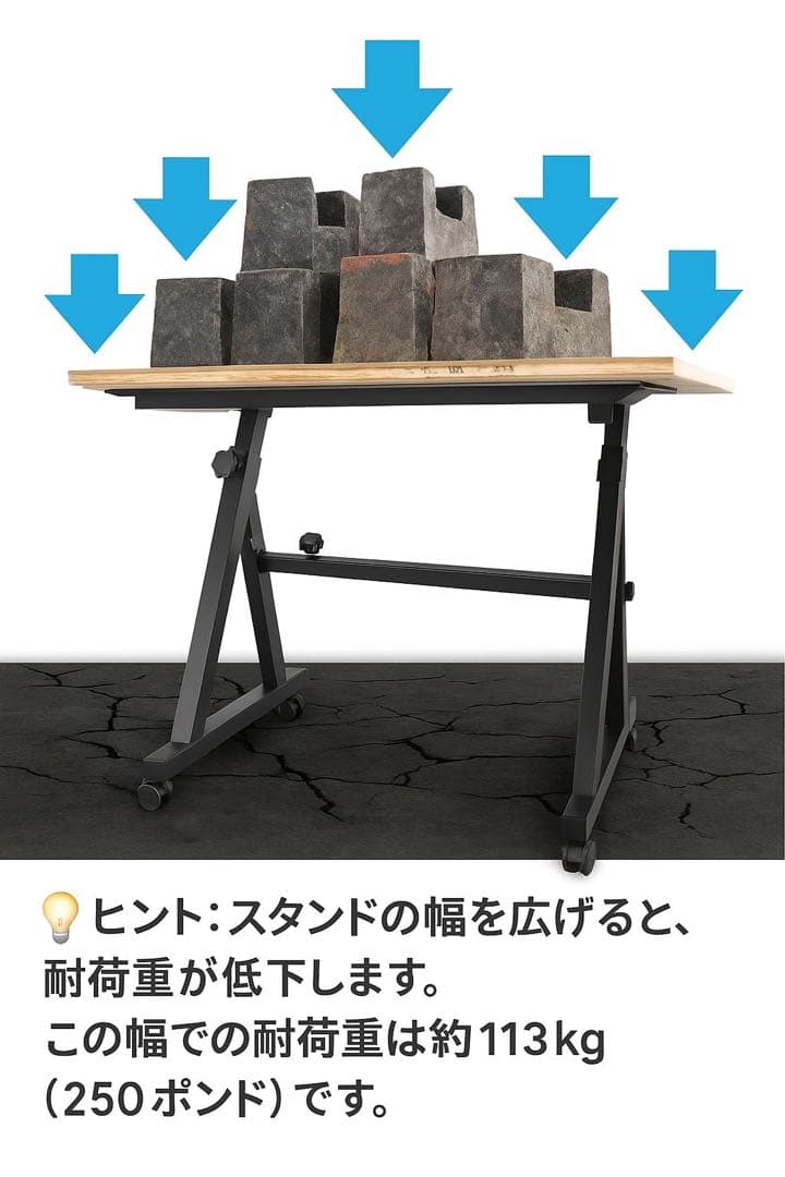 値下げ⭐️キーボードスタンド⭐️(高さ•横幅調整可能/キャスター付)