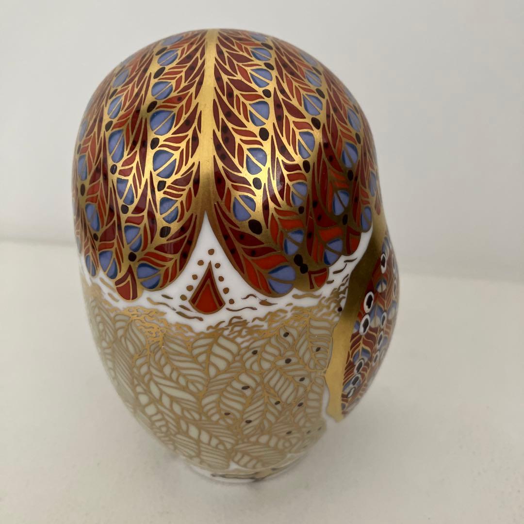 ロイヤルクラウンダービー フクロウ ペーパーウェイトフィギュア