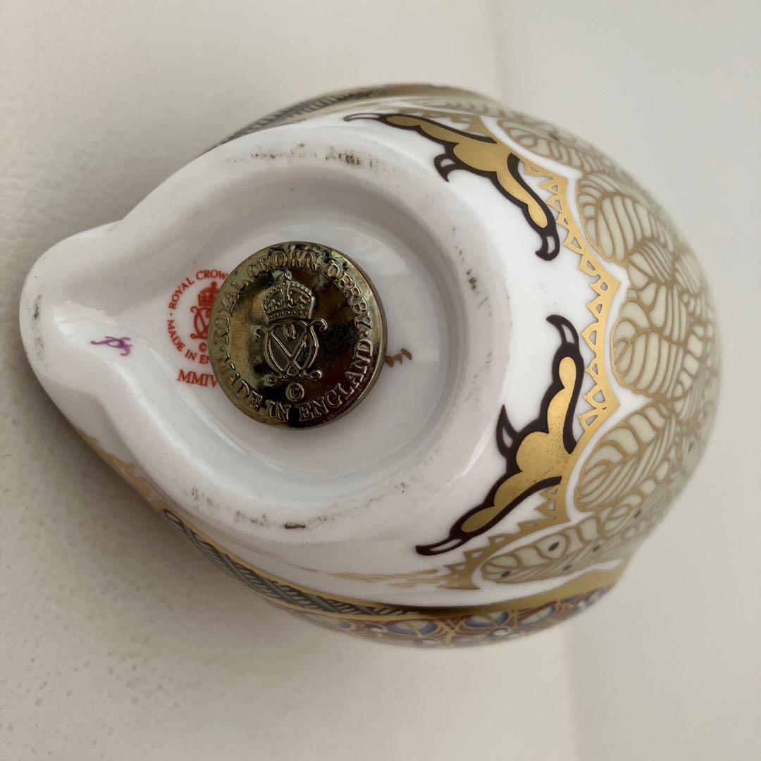 ロイヤルクラウンダービー フクロウ ペーパーウェイトフィギュア