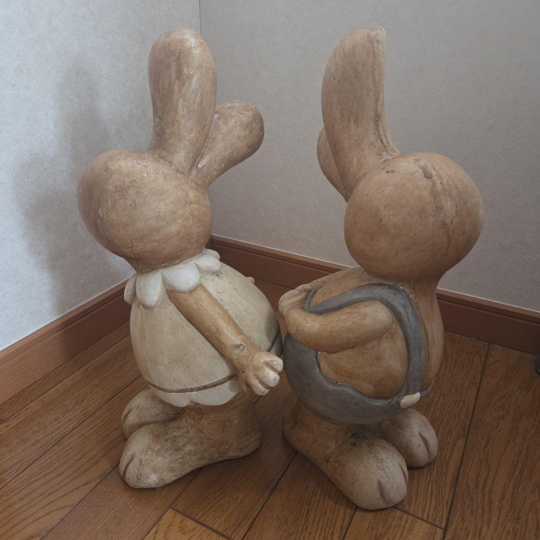 カントリー・ラビット・置物