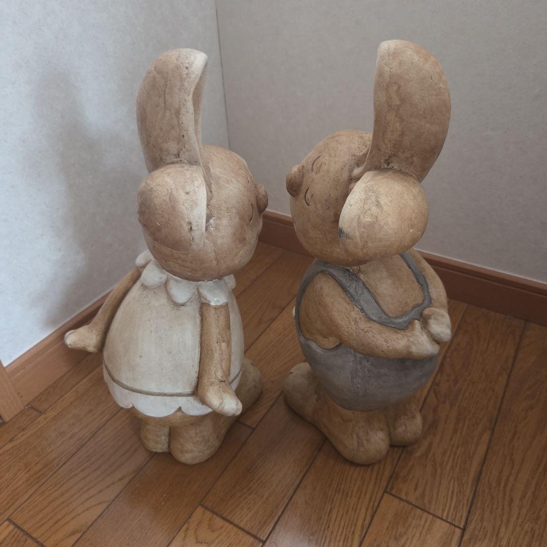 カントリー・ラビット・置物