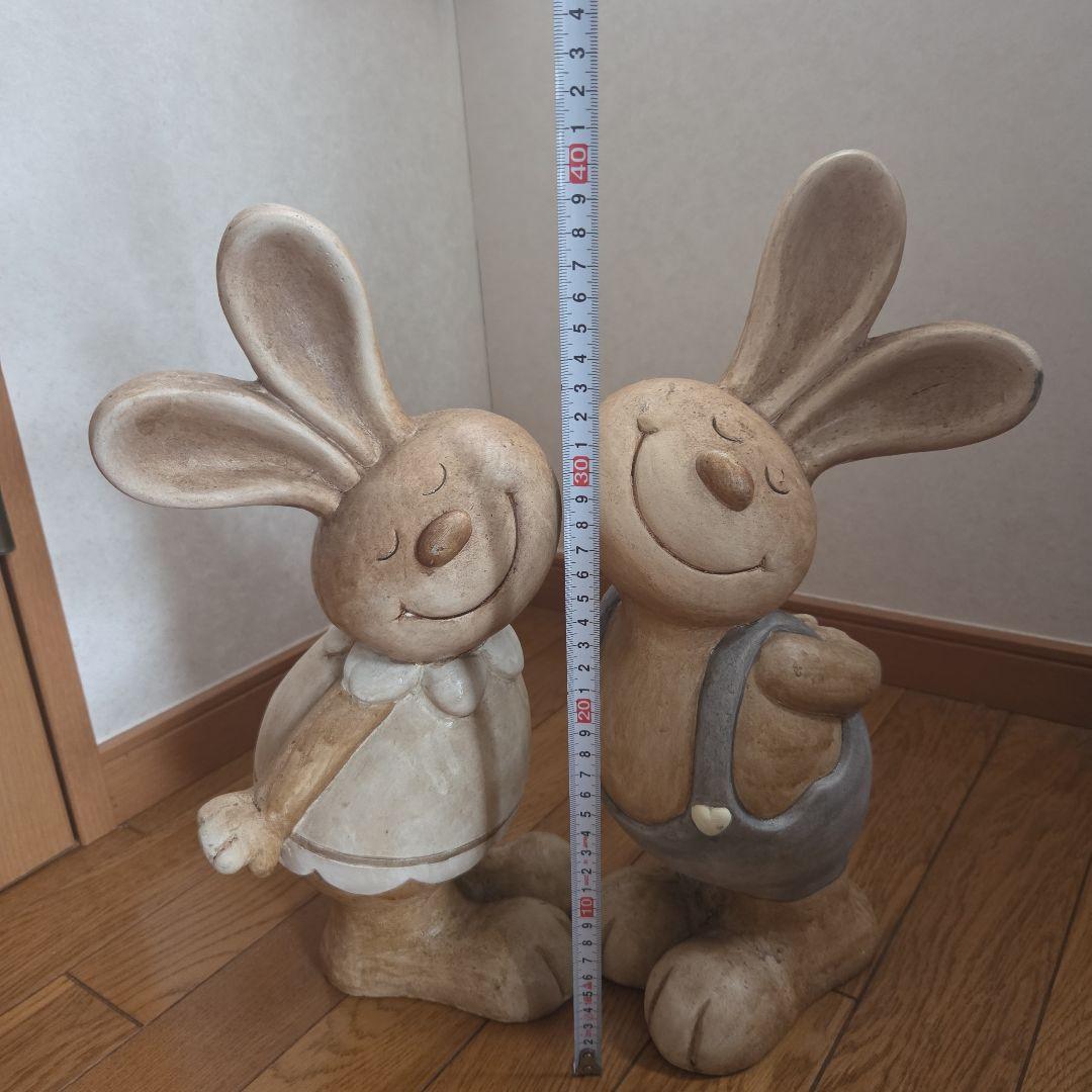 カントリー・ラビット・置物