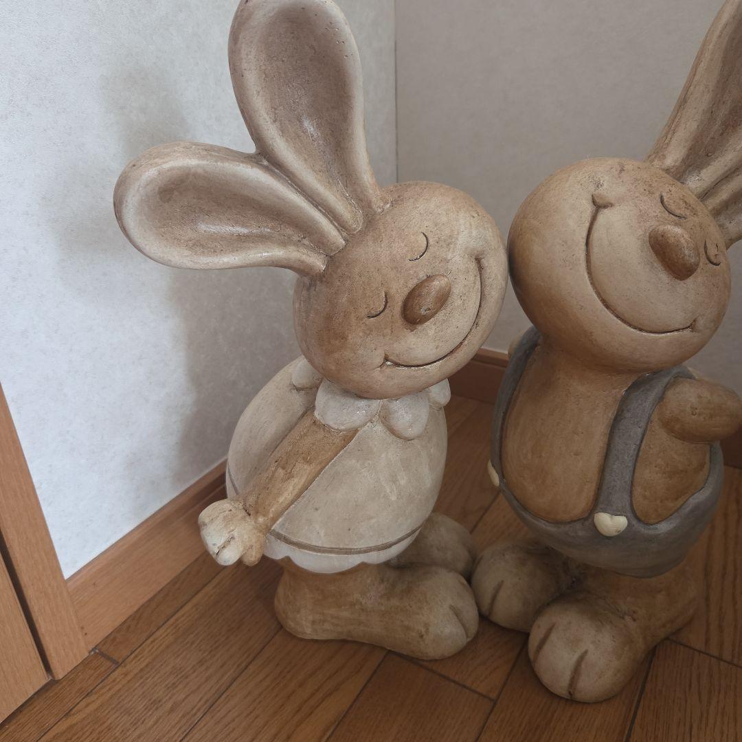 カントリー・ラビット・置物