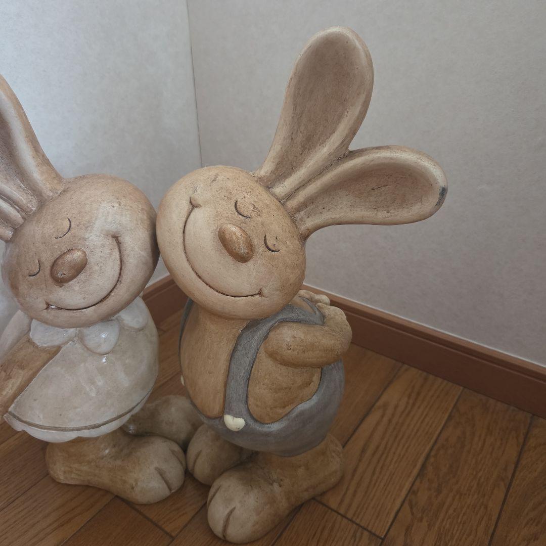 カントリー・ラビット・置物