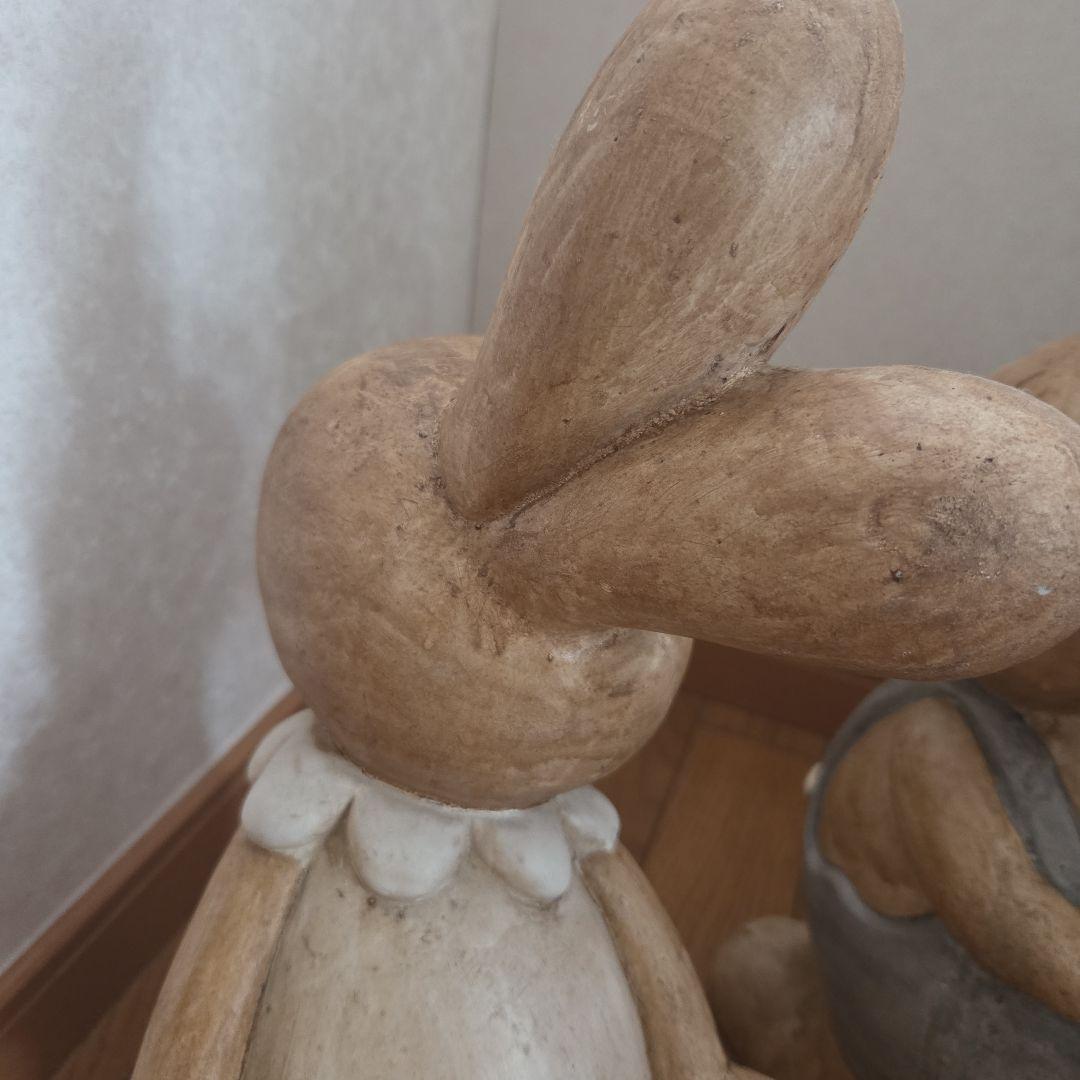 カントリー・ラビット・置物