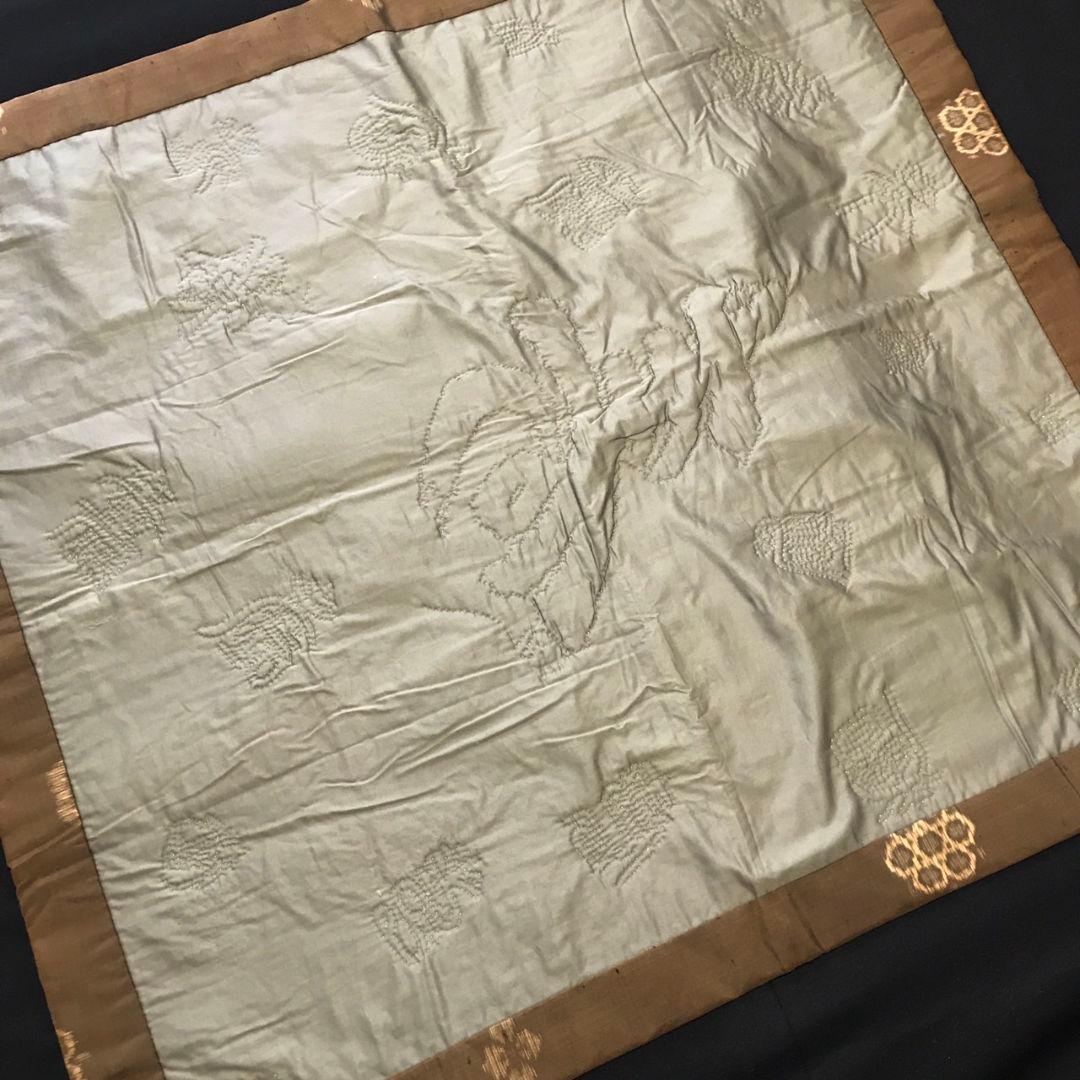 ❋ 刺し子 タペストリー 敷物 クロス キルト 作家様 一点物 ❋ 古布 紬