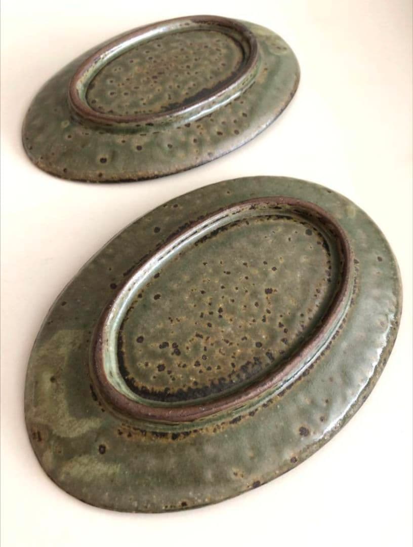 清岡幸道オーバル　プレート　2枚セット