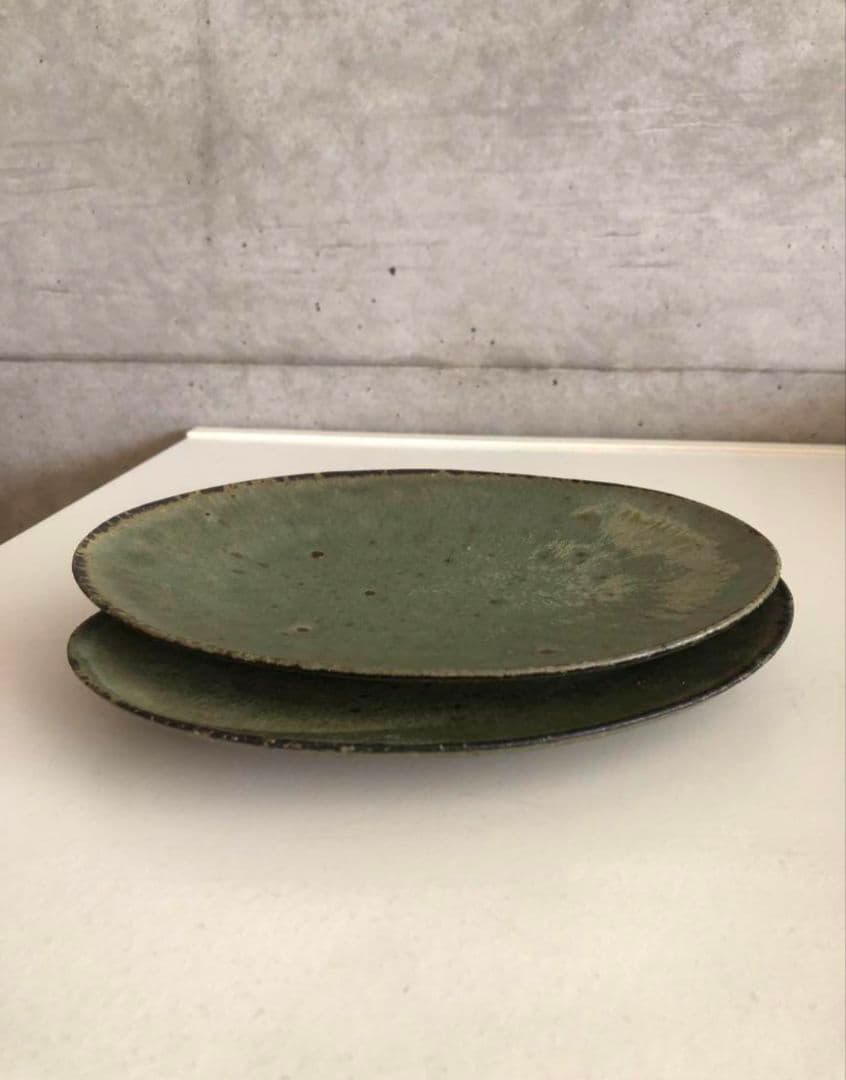 清岡幸道オーバル　プレート　2枚セット