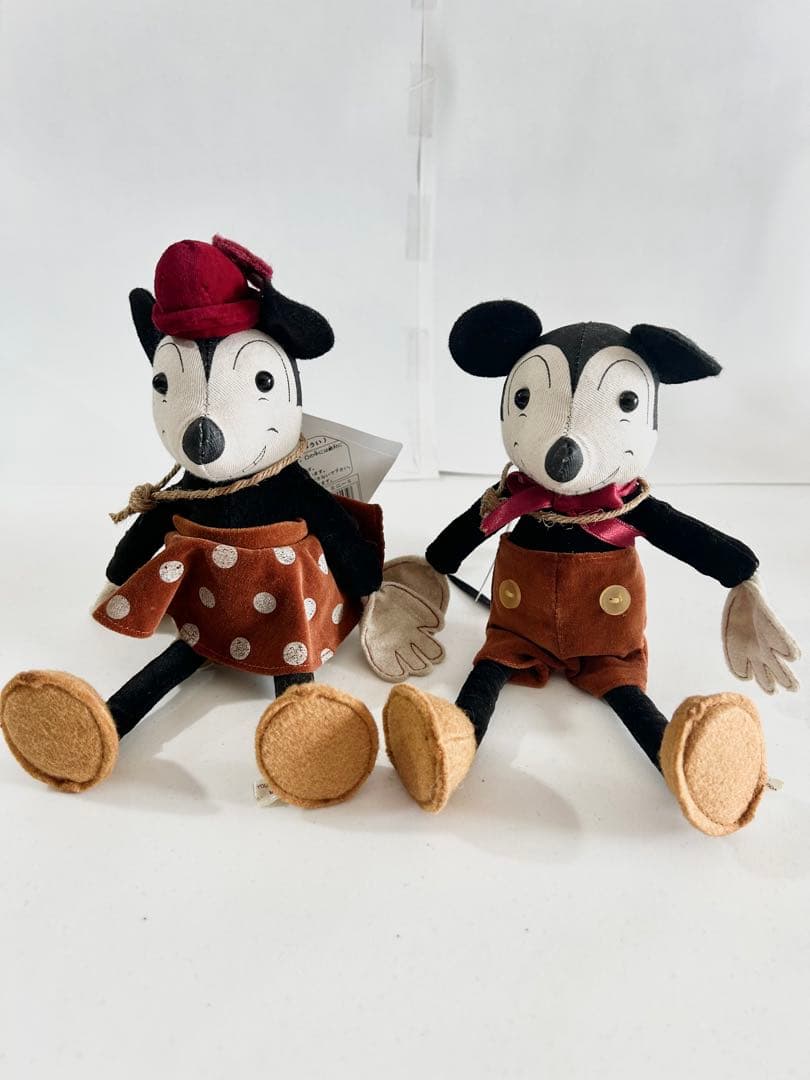 ディズニー レトロトイ ヤングエポック ビンテージ　ミッキー・ミニー2体セット
