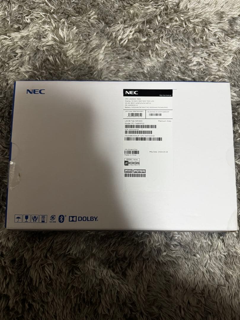 NEC LAVIE Tab 10 本体