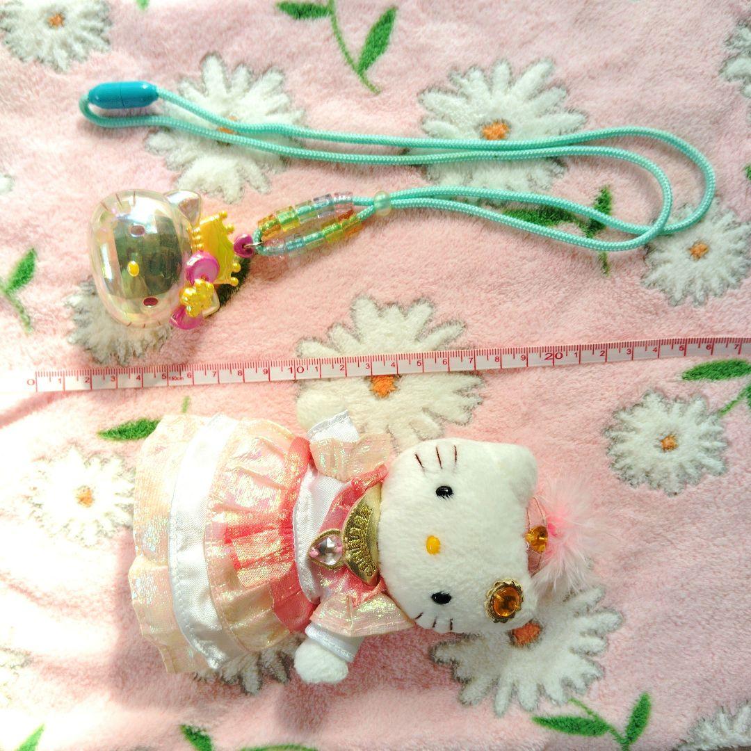 ハローキティ　ぬいぐるみマスコット　光るネックレス　サンリオピューロランド