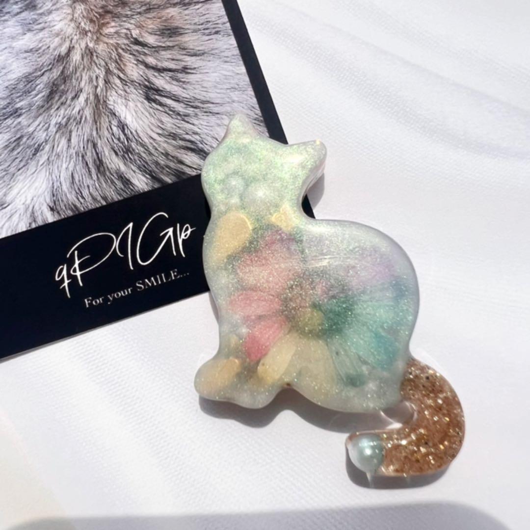 【No.192】ꫛꫀꪝ✧‧˚猫様 カラフル ビジュー 華やか