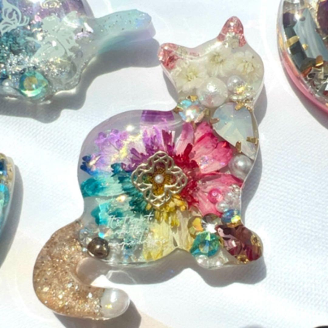 【No.192】ꫛꫀꪝ✧‧˚猫様 カラフル ビジュー 華やか