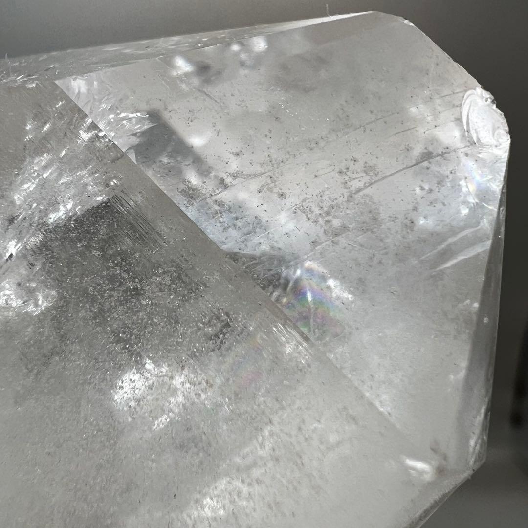 （m10）407gマニカラン水晶マスタークリスタル虹 レムリアンリッジ