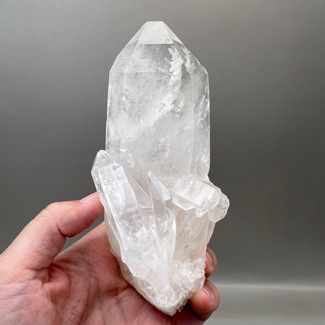 （m10）407gマニカラン水晶マスタークリスタル虹 レムリアンリッジ