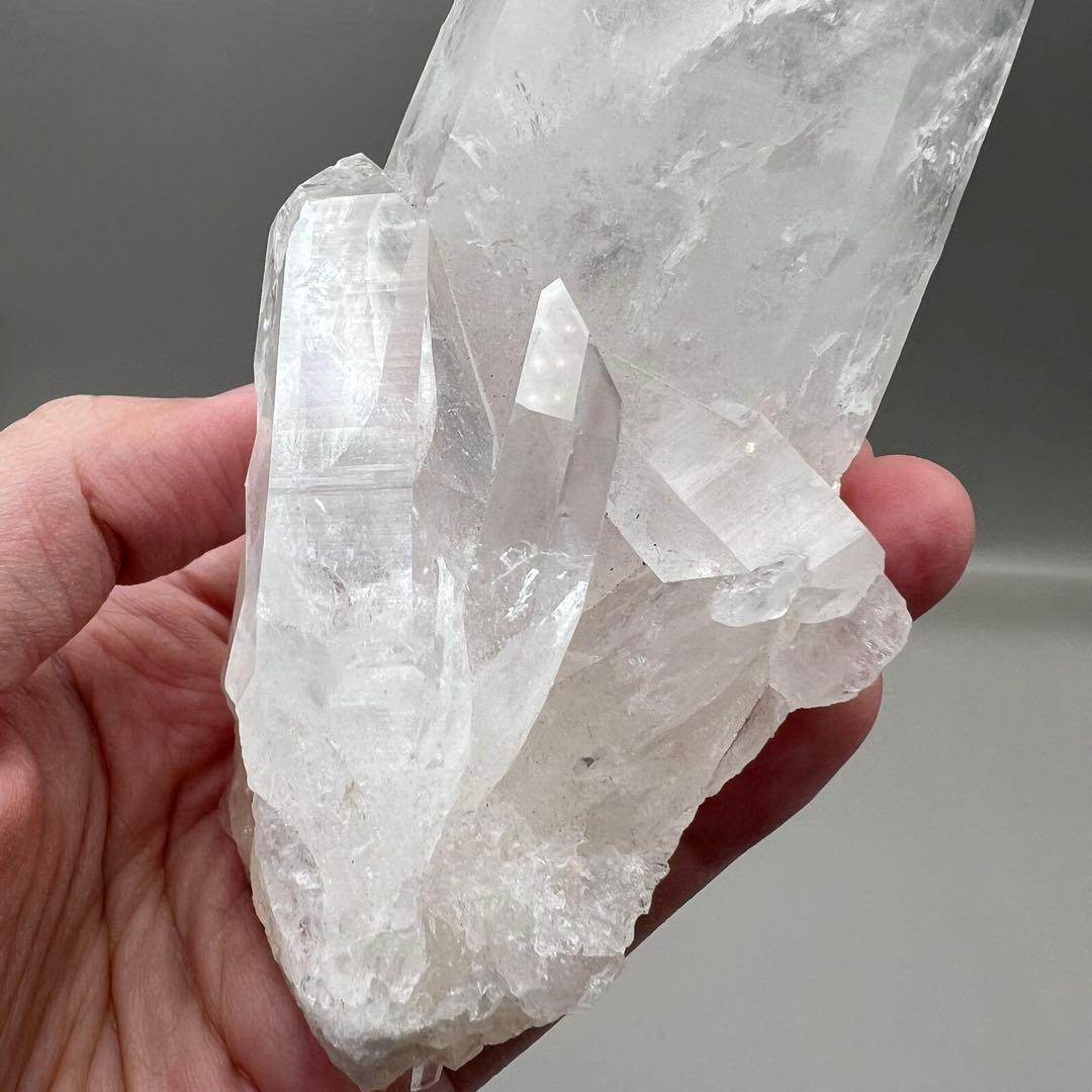 （m10）407gマニカラン水晶マスタークリスタル虹 レムリアンリッジ