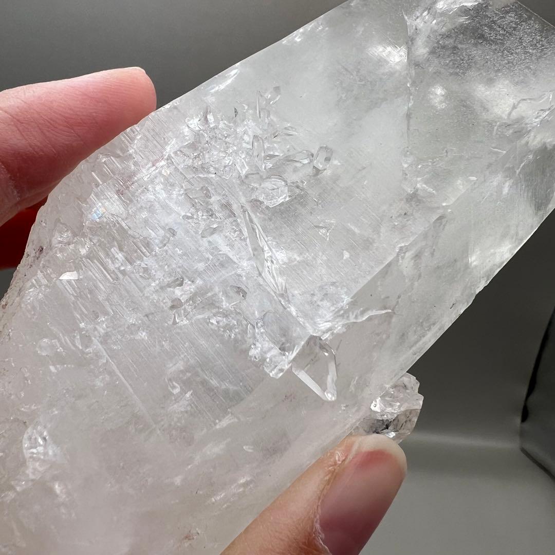 （m10）407gマニカラン水晶マスタークリスタル虹 レムリアンリッジ