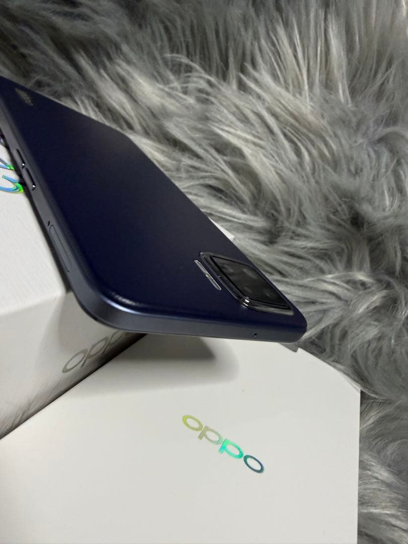 完動品 SIMフリー OPPO A73 64GB ネイビーブルー 美品