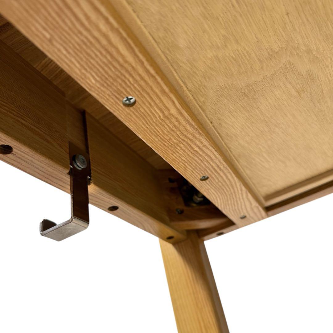 無印良品　無垢材　タモ　デスク　学習机　引き出し付き　北欧