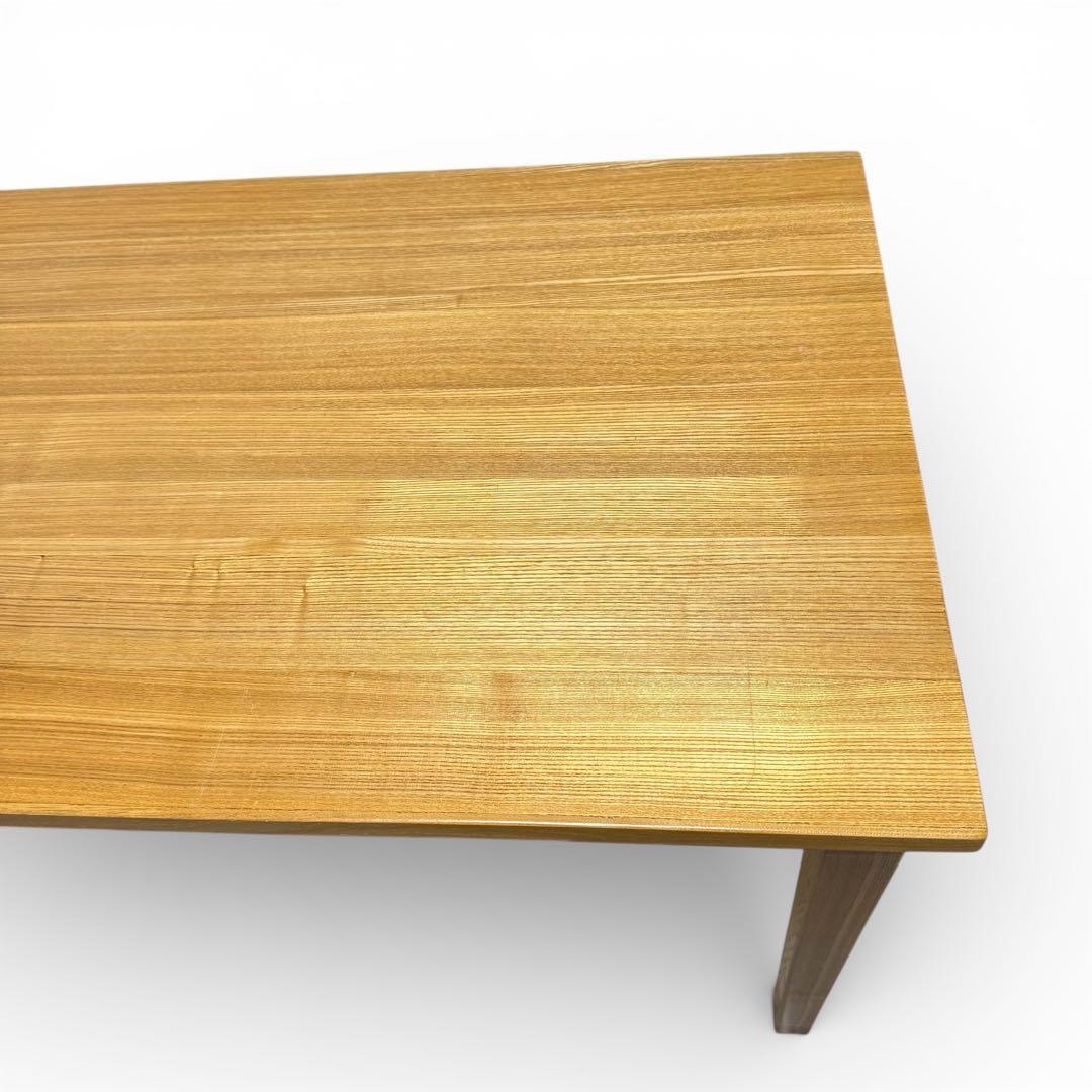 無印良品　無垢材　タモ　デスク　学習机　引き出し付き　北欧