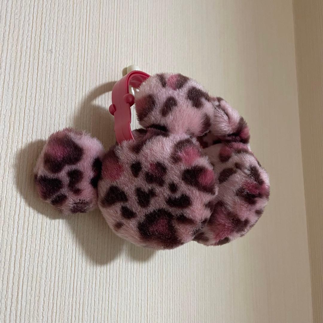 ピンク　ヒョウ柄　イヤーマフ　耳あて　ディズニー