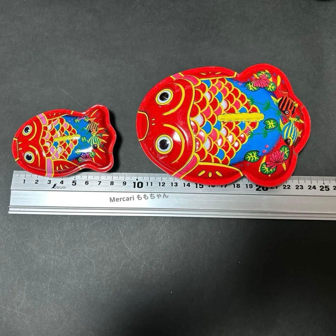 昭和レトロ ブリキ金魚 まとめ売り バケツ・皿・ジョーロ他 縁日 夏祭り