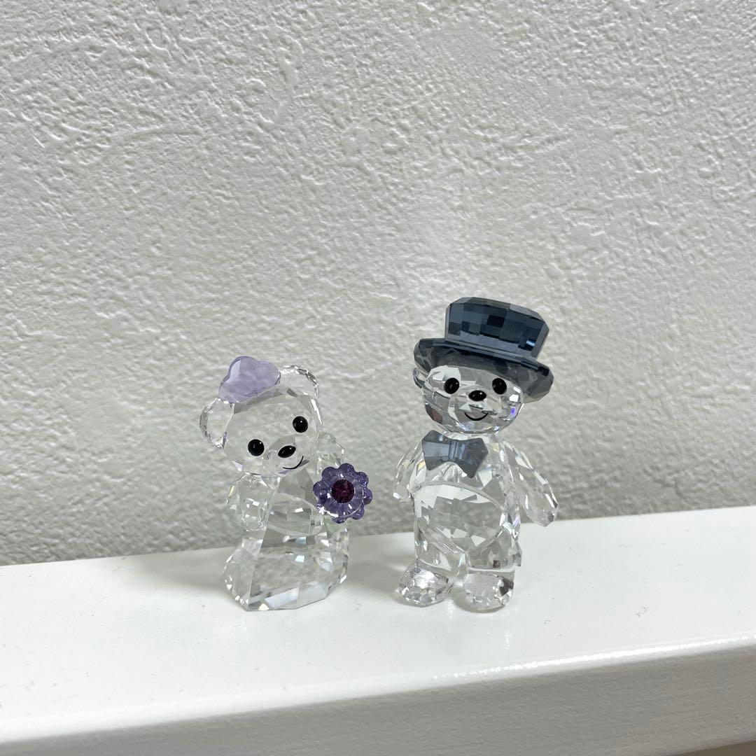 スワロフスキー　Krisベアクリスタルフィギュア　２個セット