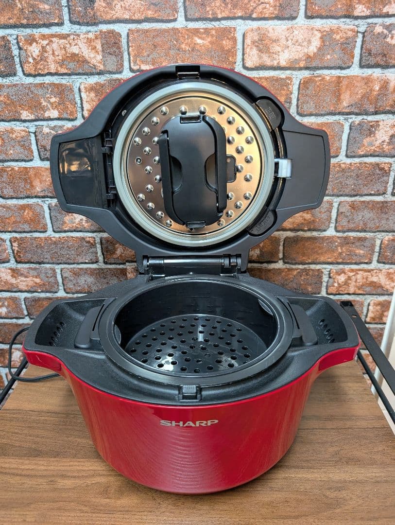 SHARP ヘルシオホットクック KN-HW16F 赤