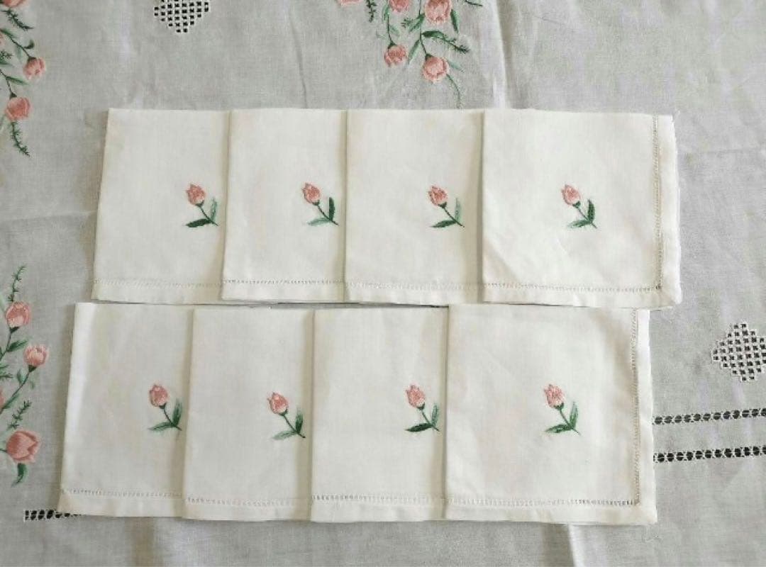 刺繍 テーブルクロス　240x140cm