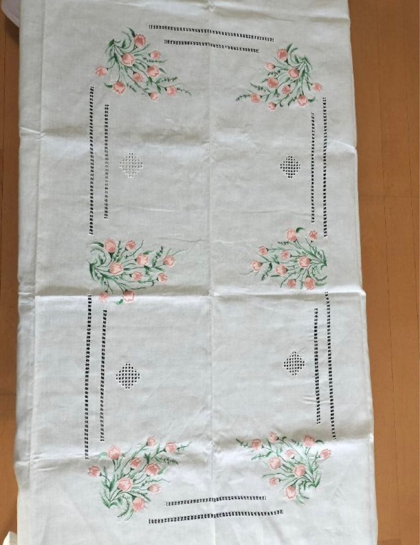 刺繍 テーブルクロス　240x140cm