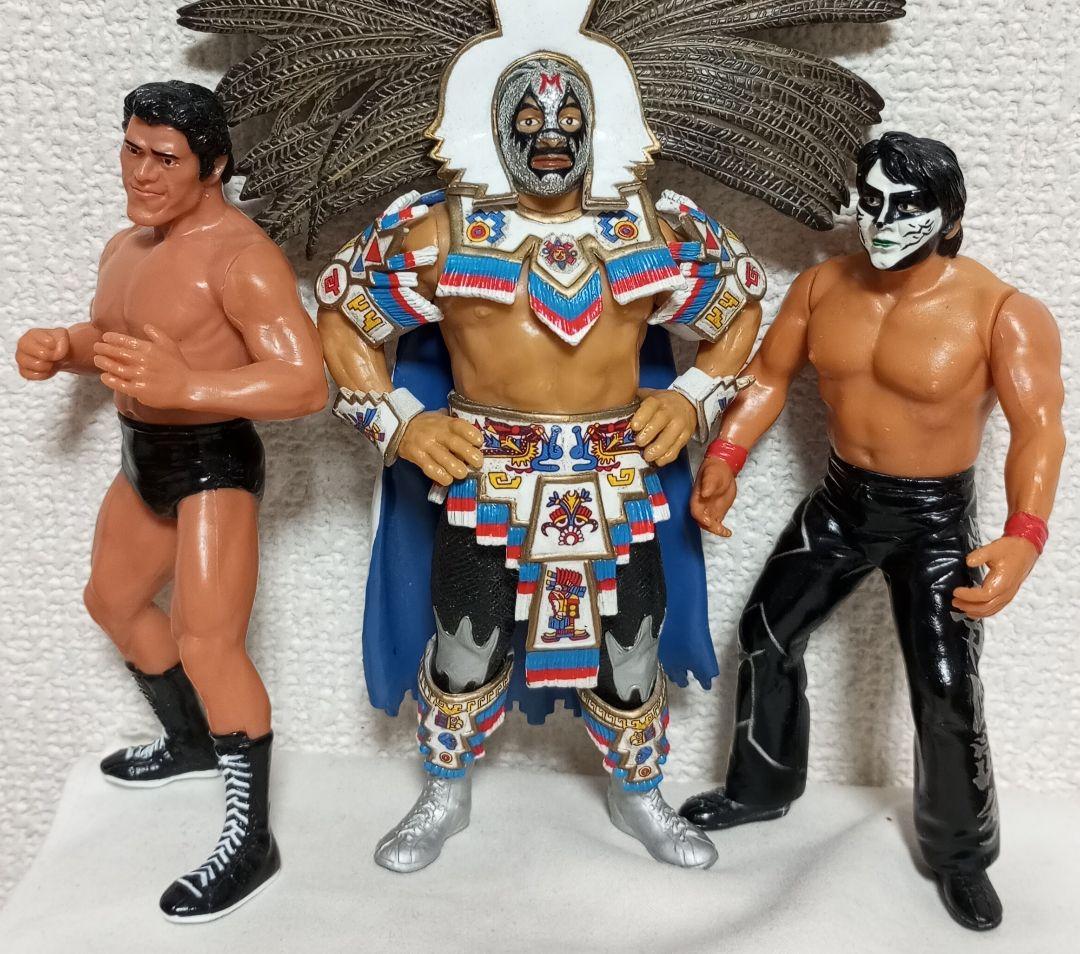 プロレス フィギュア 猪木 マスカラス グレートムタ 新日本プロレス AJ