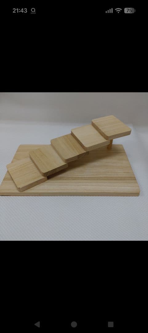 立体盛込 階段 5段 鮨盛台　　材質　桐