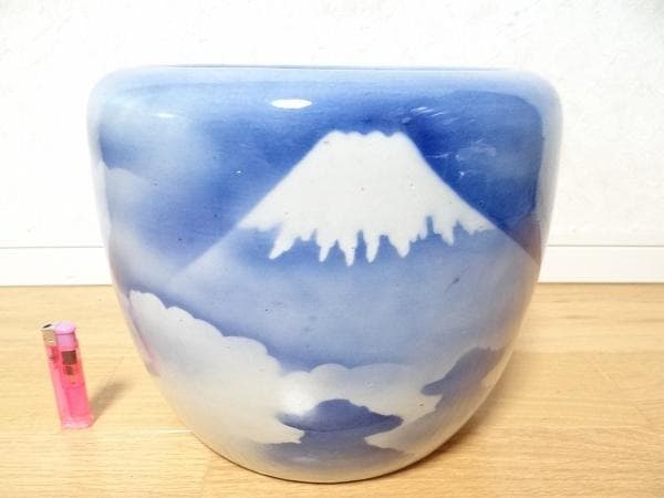 希少 アンティーク 富士山 富士柄 火鉢 蔵出し 骨董 昭和 レトロ 当時物