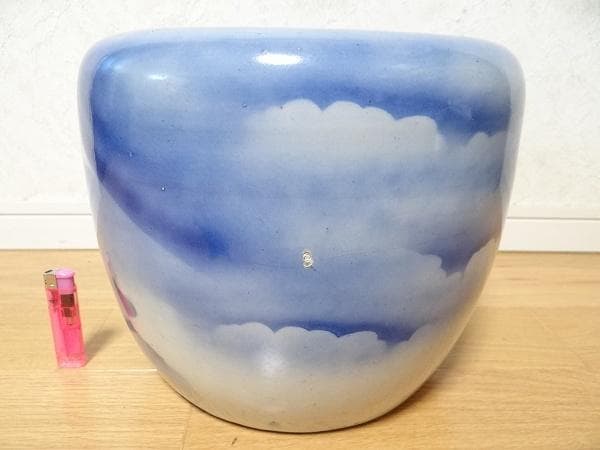 希少 アンティーク 富士山 富士柄 火鉢 蔵出し 骨董 昭和 レトロ 当時物