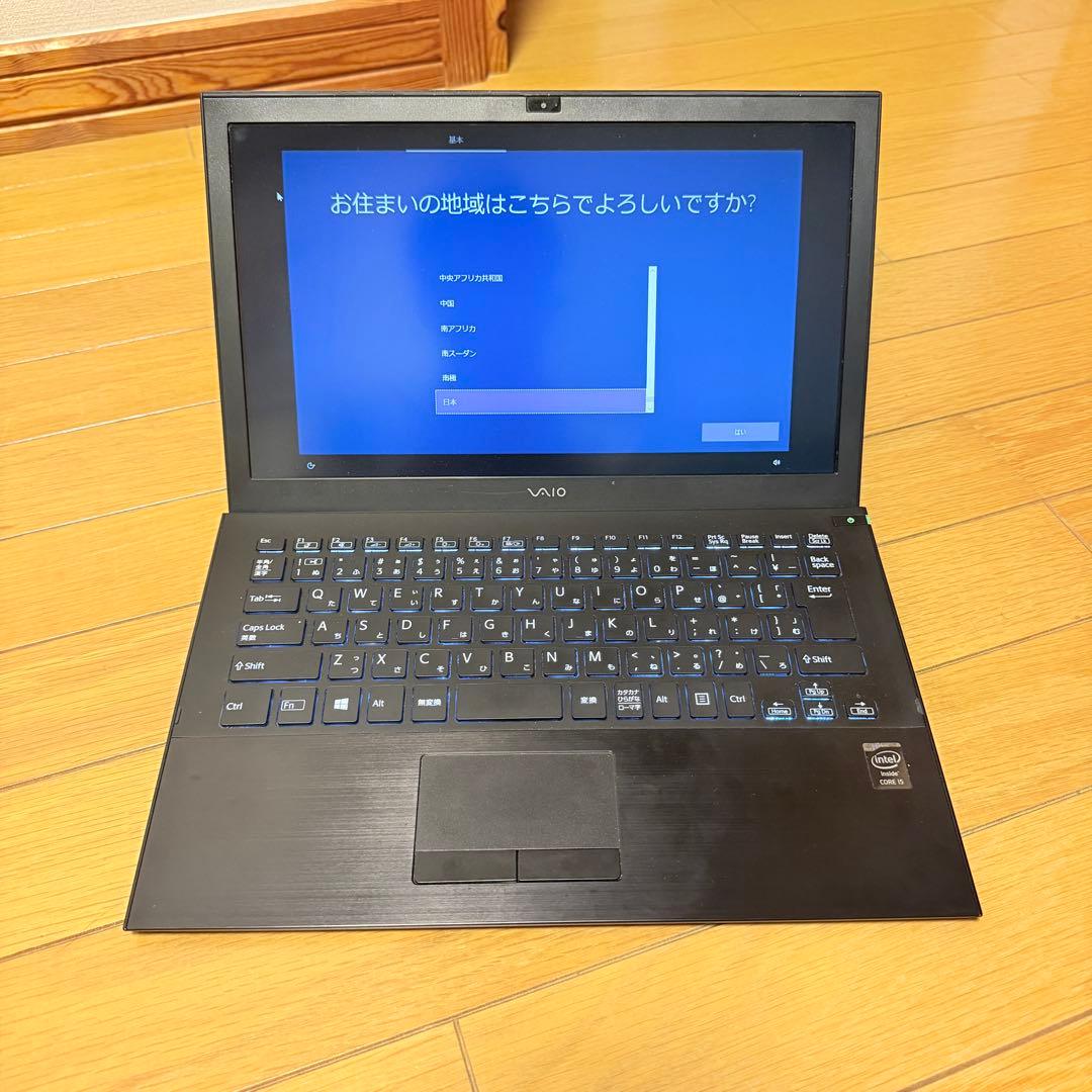 Windowsノート本体 VAIO VJP132 i5 8GB RAM SSD256GB