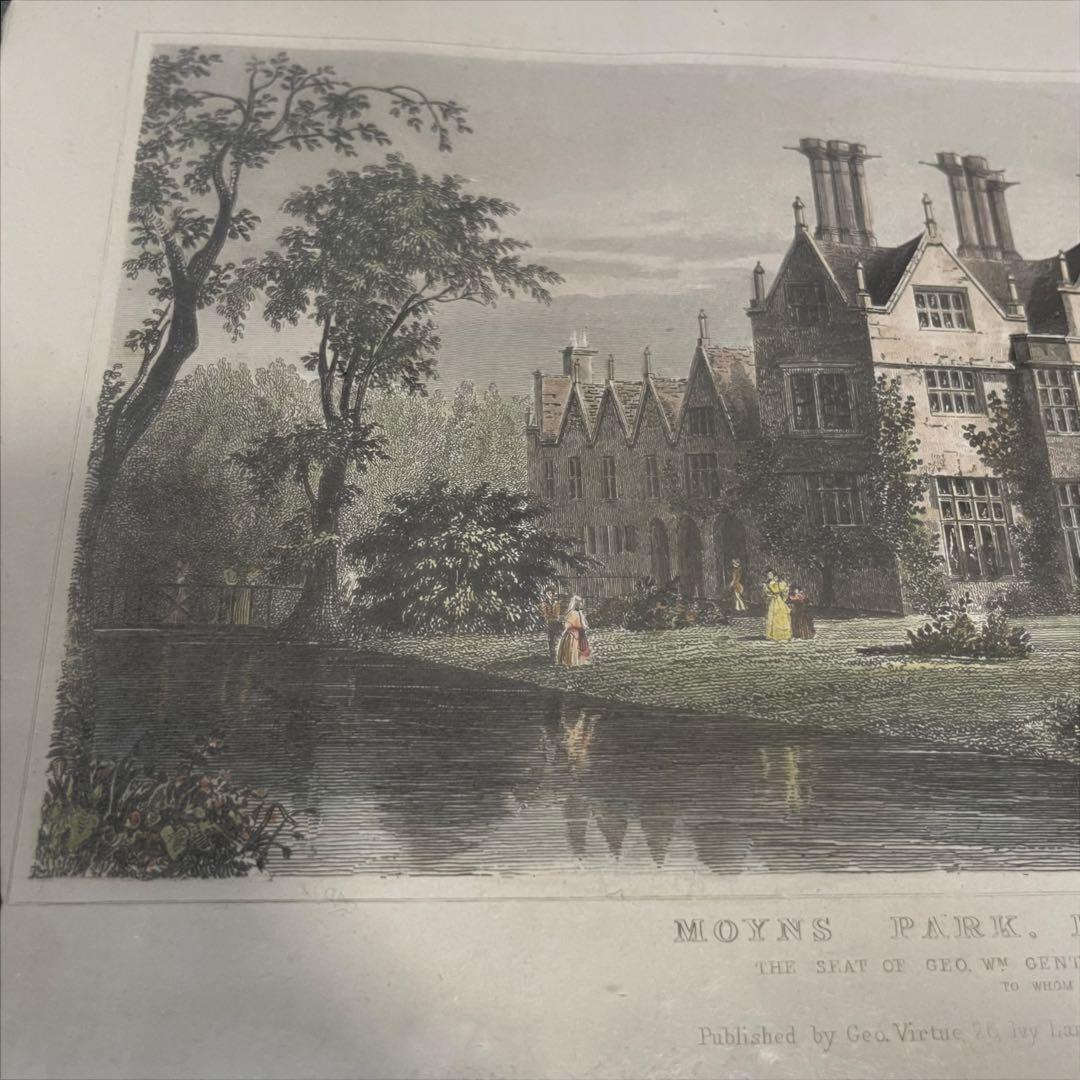 MOTHS PARK 銅版画 1832年製