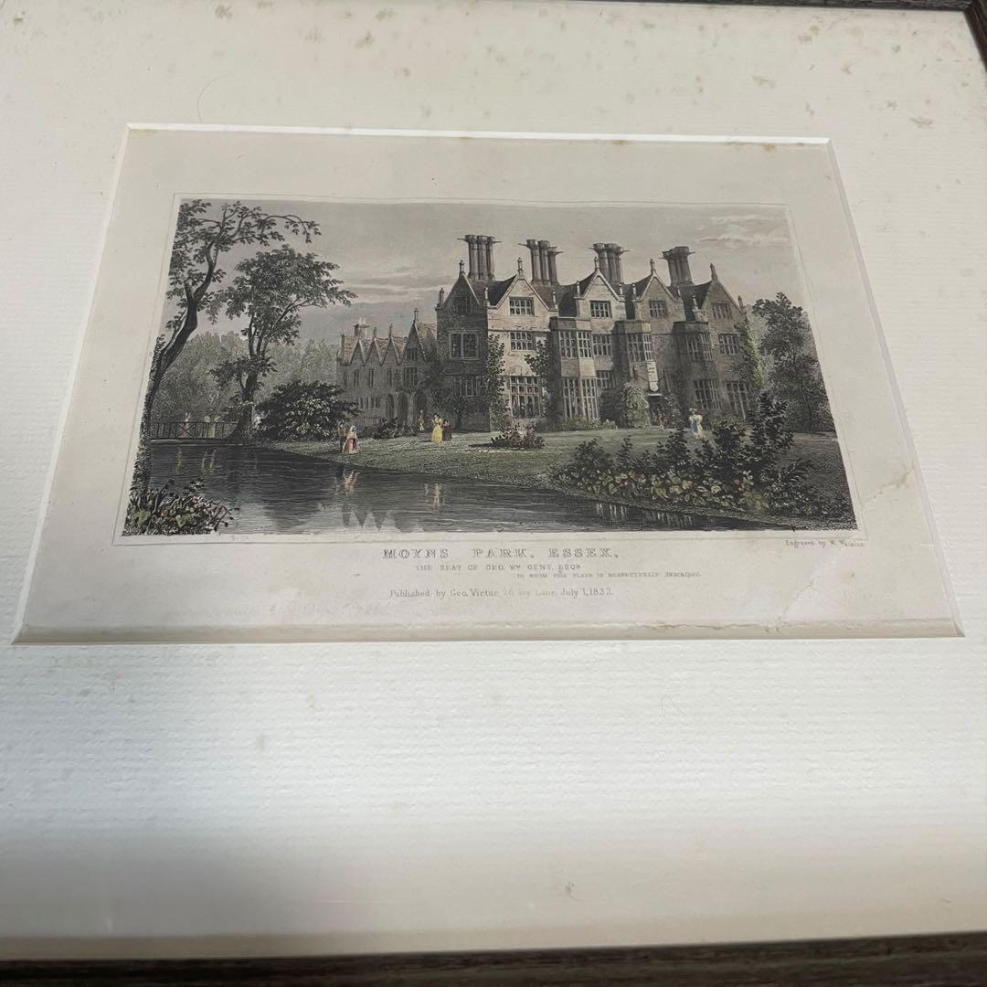 MOTHS PARK 銅版画 1832年製