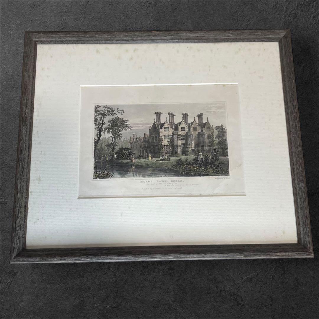 MOTHS PARK 銅版画 1832年製