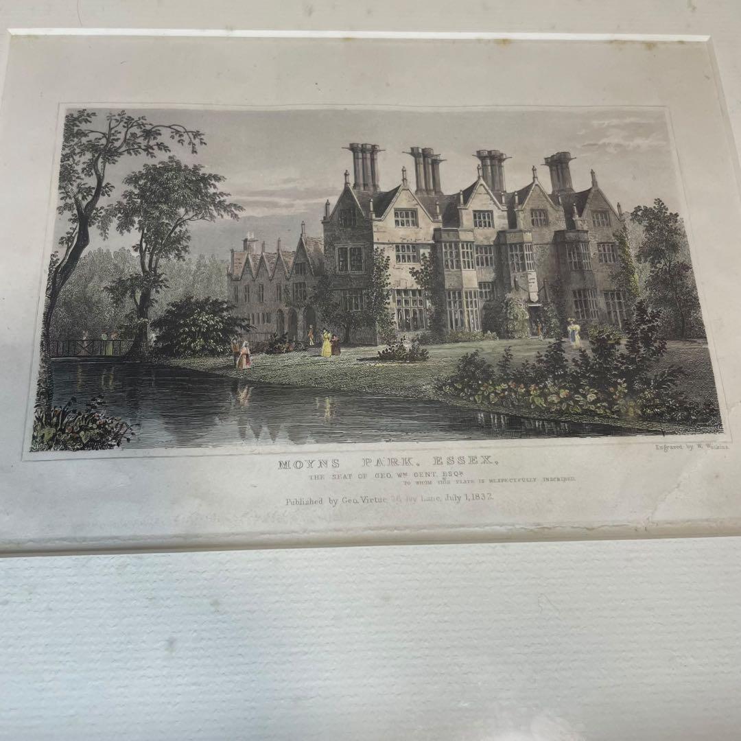 MOTHS PARK 銅版画 1832年製