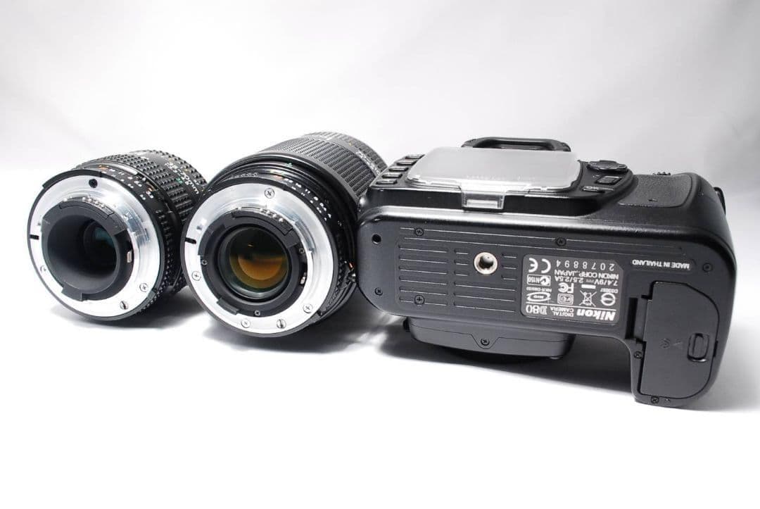 ♥Nikon D80♥ 高画質モデル 標準＋望遠Wレンズ 　ボディAF搭載