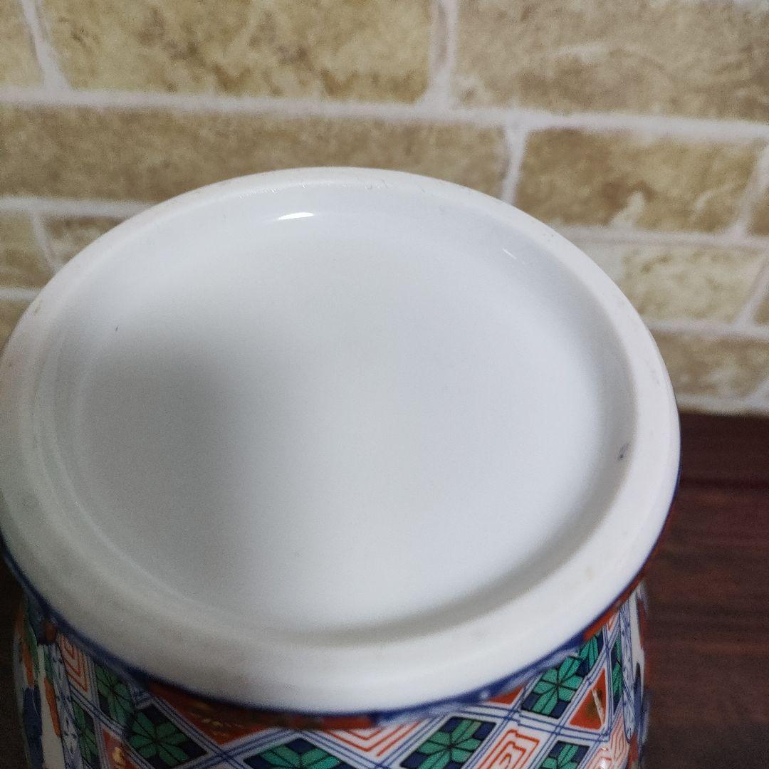 有田焼 蓋付壺 飾り壷 沈香壺 色絵金彩 唐子　人物画 古美術