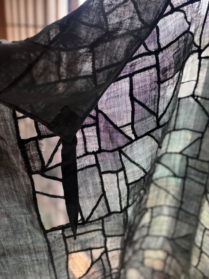 韓国 アンティーク 手縫い ポジャギ 大判100cm 骨董 李朝 チョガッポ