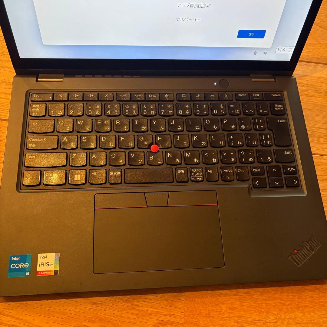 Windowsノート本体 Lenovo ThinkPad corei5-1335U 16GB 256GB