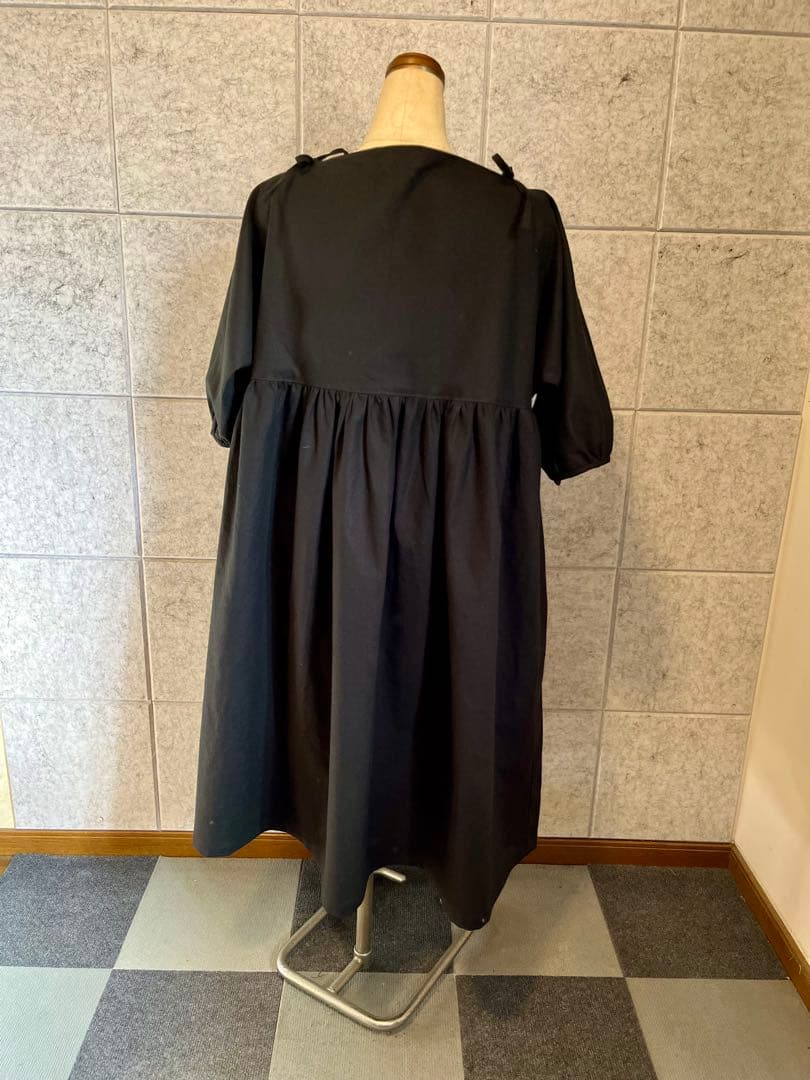 ハンドメイド⭐︎リボンワンピースとお揃いでワンハンドルバッグも⭐︎