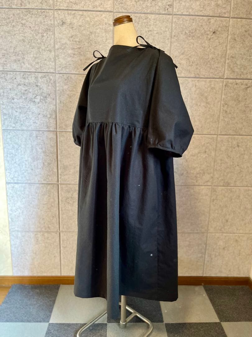 ハンドメイド⭐︎リボンワンピースとお揃いでワンハンドルバッグも⭐︎