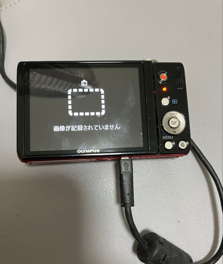 OLYMPUS VR-320 レッド 14MP デジカメ