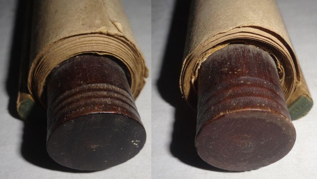 ヴィンテージ 天照皇大神宮 豊受大神宮 従三位 荒木田神主 紙本 肉筆 掛軸