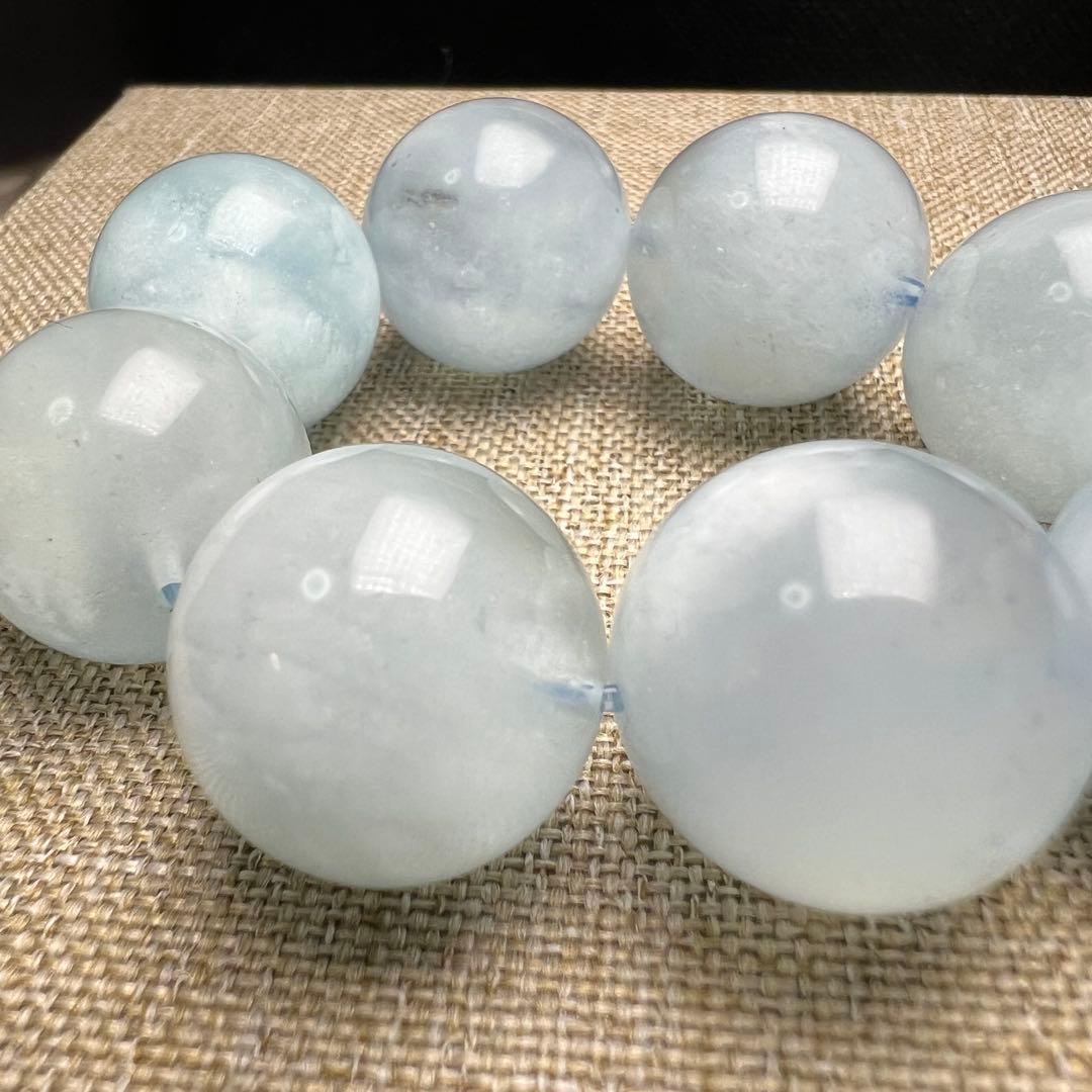 【84021】大玉 アクアマリン 16.5mm ブレスレット シーラーあり