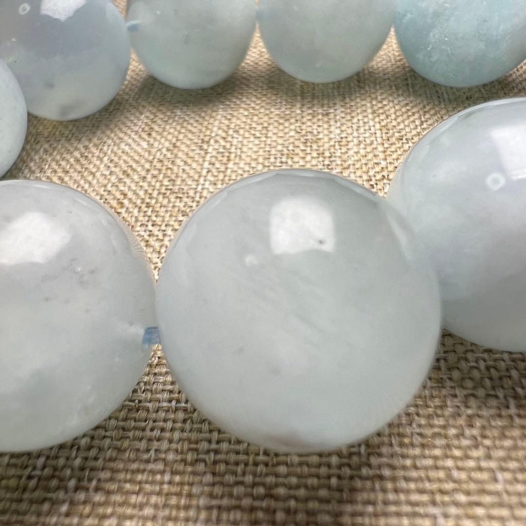 【84021】大玉 アクアマリン 16.5mm ブレスレット シーラーあり